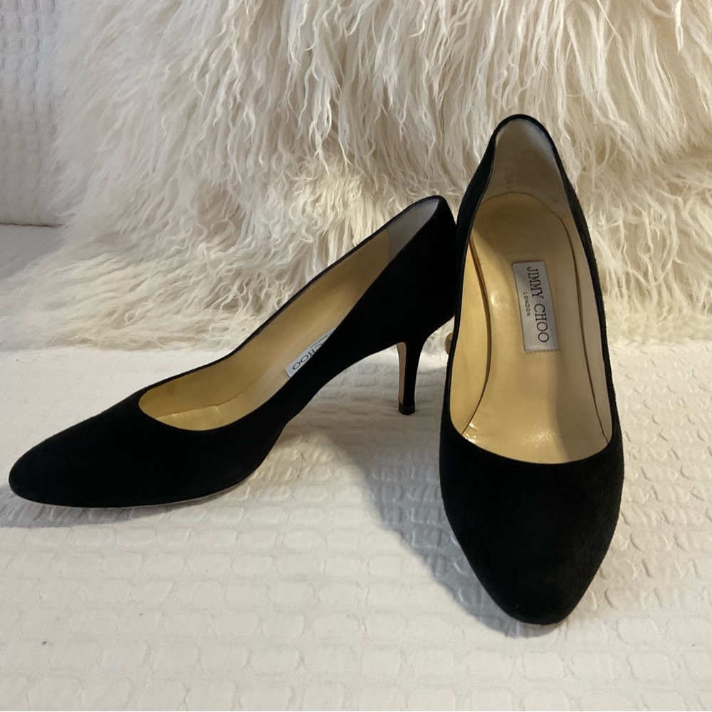 Jimmy Choo suede black pump